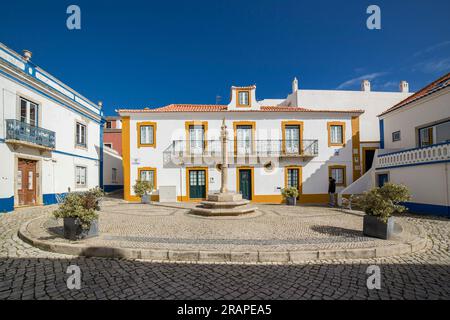 rue dans le centre de Ericeira village Mafra Portugal Banque D'Images