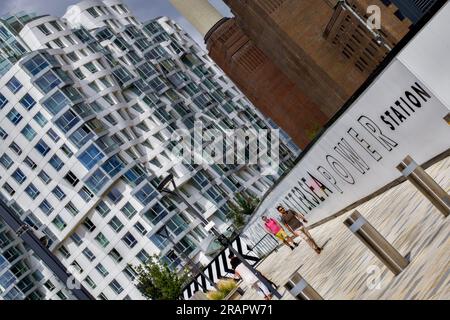 Battersea Power Station Regeneration Project, Borough of Wandsworth, Londres, Angleterre, Royaume-Uni Banque D'Images