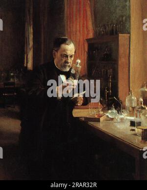 Portrait de Louis Pasteur 1885 ; Finlande par Albert Edelfelt Banque D'Images