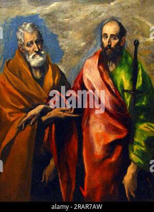 St. Paul et St. Pierre c.1595 ; Espagne par El Greco Banque D'Images