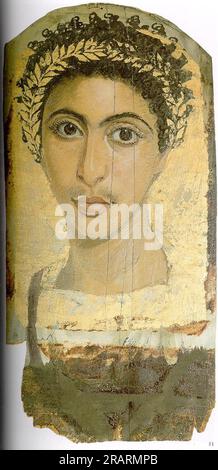 Portraits de momie de Gayet d'Antinoopolis par Fayum portrait Banque D'Images