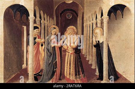 La Présentation du Christ dans le Temple 1434 par FRA Angelico Banque D'Images