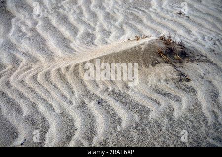 Koweït gros plan des ondulations dans le sable à la dérive Banque D'Images