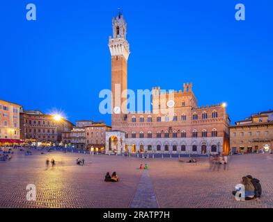 Piazza del Campo, Sienne, Toscane, Italie Banque D'Images