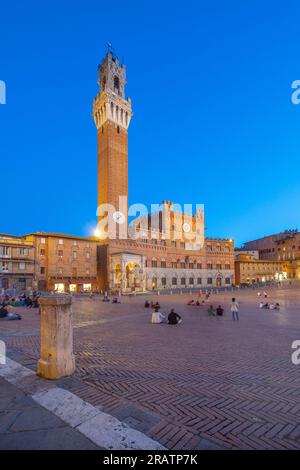 Piazza del Campo, Sienne, Toscane, Italie Banque D'Images