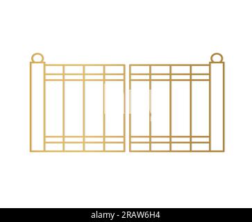 porte élégante dorée - illustration vectorielle Illustration de Vecteur