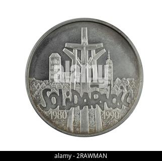 Vue de dessus du vernis à monnaie en gros plan Banque D'Images