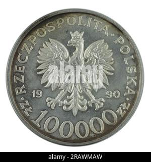 Vue de dessus du vernis à monnaie en gros plan Banque D'Images