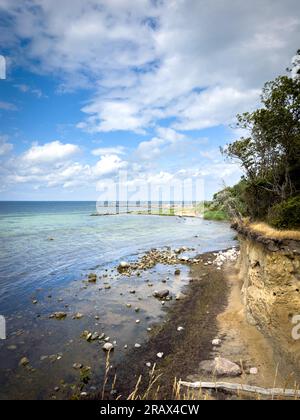 La petite falaise de Timmendorf sur l'île de Poel Banque D'Images