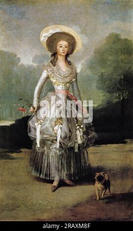 Marquesa Mariana de Pontejos 1786 de Francisco Goya Banque D'Images