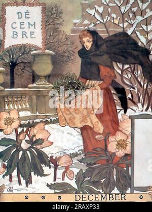 La Belle Jardinière – décembre 1896 par Eugène Grasset Banque D'Images