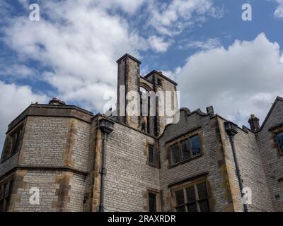 Thornbridge Hall, une maison de campagne dans le style jacobéen, Derbyshire, Royaume-Uni Banque D'Images