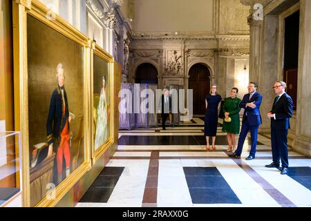 Amsterdam, Niederlande. 05 juillet 2023. Prins Constantijn des pays-Bas au Palais Royal d'Amsterdam, le 05 juillet 2023, pour inaugurer l'exposition le Prince et la ville - Willem V à Amsterdam crédit : Albert Ph vd Werf/Netherlands OUT/point de vue OUT/dpa/Alamy Live News Banque D'Images