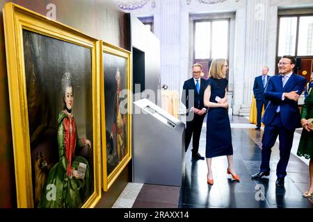 Amsterdam, Niederlande. 05 juillet 2023. Prins Constantijn des pays-Bas au Palais Royal d'Amsterdam, le 05 juillet 2023, pour inaugurer l'exposition le Prince et la ville - Willem V à Amsterdam crédit : Albert Ph vd Werf/Netherlands OUT/point de vue OUT/dpa/Alamy Live News Banque D'Images