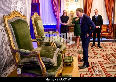 Amsterdam, Niederlande. 05 juillet 2023. Prins Constantijn des pays-Bas au Palais Royal d'Amsterdam, le 05 juillet 2023, pour inaugurer l'exposition le Prince et la ville - Willem V à Amsterdam crédit : Albert Ph vd Werf/Netherlands OUT/point de vue OUT/dpa/Alamy Live News Banque D'Images