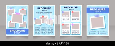 Conception de brochure vierge pour les réunions de club Illustration de Vecteur
