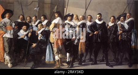 La compagnie du capitaine Reinier Reael et du lieutenant Cornelis Michielsz. Blaeuw, connue sous le nom de « Meagre Company » 1637 par Frans Hals Banque D'Images