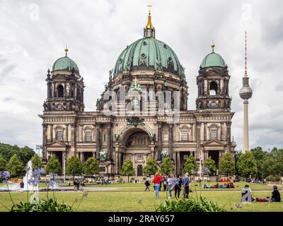 La Cathédrale de Berlin, l'île aux musées, Berlin, Allemagne Banque D'Images