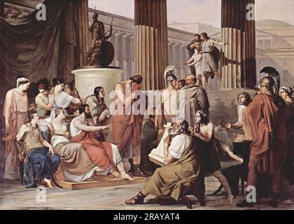 Ulysse à la cour d'Alcinous 1813 - 1815 ; Italie par Francesco Hayez Banque D'Images