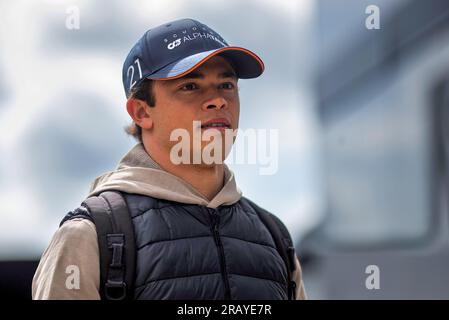 Silverstone, Royaume-Uni. 06 juillet 2023. Nyck de Vries (NLD) AlphaTauri. Championnat du monde de Formule 1, Rd 11, Grand Prix de Grande-Bretagne, jeudi 6 juillet 2023. Silverstone, Angleterre. Crédit : James Moy/Alamy Live News Banque D'Images