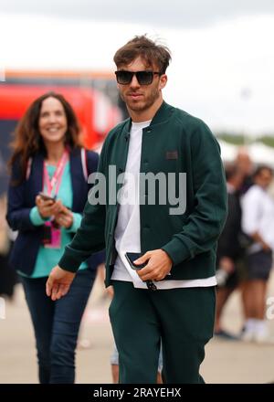 Pierre Gasly d'Alpine arrive en paddock jour avant le Grand Prix de Grande-Bretagne 2023 à Silverstone, Towcester. Date de la photo : jeudi 6 juillet 2022. Banque D'Images