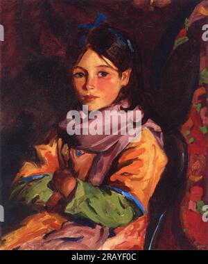 Mary Agnes 1924 de Robert Henri Banque D'Images