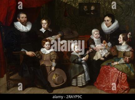 Cornelis de vos, Flamand (actif Anvers), 1584/85-1651 -- Portrait d'Anthony Reyniers et de sa famille 1631 Banque D'Images