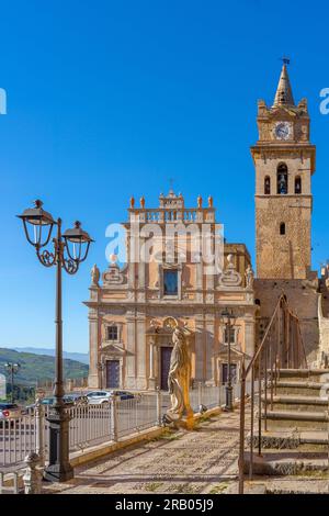 Cathédrale de San Giorgio Martire, Caccamo, Palerme, Sicile, Italie Banque D'Images