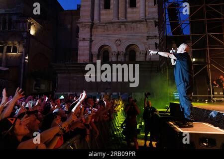 Concert du chanteur italien Eros Ramazzotti à Ferrare, Italie crédit : Filippo Rubin/Alamy Live News Banque D'Images