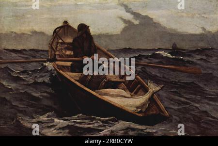 The Fog Warning 1885 de Winslow Homer Banque D'Images