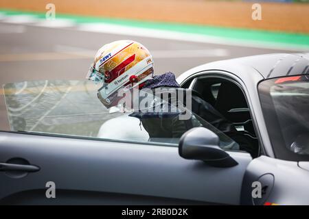 GASLY Pierre (fra), Scuderia AlphaTauri AT03, portrait Alpine Pirelli Hot laps lors du Grand Prix de Grande-Bretagne de Formule 1 Aramco 2023, 10e manche du Championnat du monde de Formule 1 2023 du 7 au 9 juillet 2023 sur le circuit de Silverstone, à Silverstone, Royaume-Uni Banque D'Images