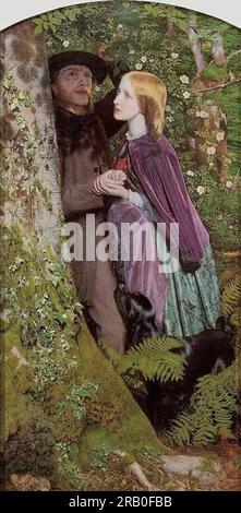 The long engagement 1859 par Arthur Hughes Banque D'Images