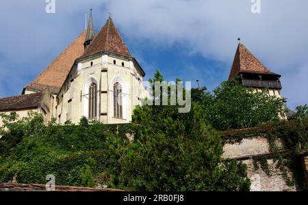 Biertan est l'un des villages saxons les plus importants avec des églises fortifiées en Transylvanie, sites du patrimoine mondial de l'UNESCO s Banque D'Images