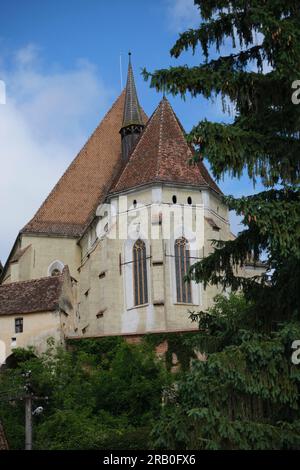 Biertan est l'un des villages saxons les plus importants avec des églises fortifiées en Transylvanie, sites du patrimoine mondial de l'UNESCO s Banque D'Images