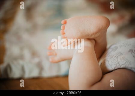 Pieds de bébé - gros plan Banque D'Images