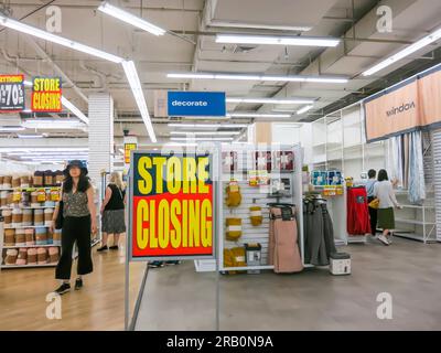 Fermeture de chaîne de magasin Banque D'Images