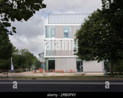 West Hub, Université de Cambridge, West Cambridge site, Angleterre. Banque D'Images