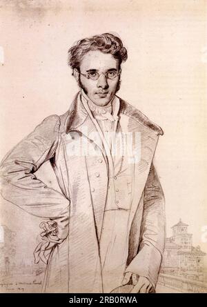 André Benoit Barreau, dit Taurel 1819 par Jean Auguste Dominique Ingres Banque D'Images