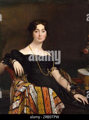 Madame Jacques Louis Leblanc Françoise Poncelle de Jean Auguste Dominique Ingres Banque D'Images