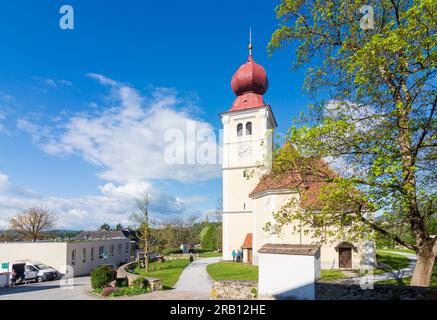 Puch BEI Weiz, église dans le village Puch BEI Weiz dans Steirisches Thermenland - région Oststeiermark, Styrie, Autriche Banque D'Images