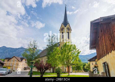 Bad Goisern am Hallstättersee, église paroissiale évangélique de Bad Goisern dans le Salzkammergut, haute-Autriche, Autriche Banque D'Images