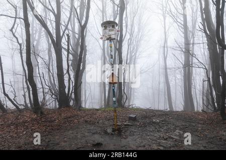 Europe, Pologne, petite-Pologne, Lackowa à Low Beskids Banque D'Images