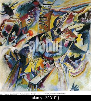 Improvisation. Gorge 1914 ; Moscou, Fédération de Russie par Wassily Kandinsky Banque D'Images