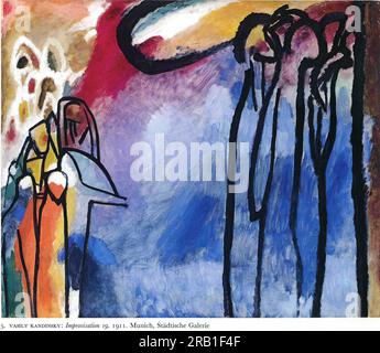 Improvisation 19 1911 ; Munich / Monaco, Allemagne de Wassily Kandinsky Banque D'Images