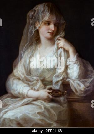 Portrait d'une femme comme une Vierge vestale 1787 par Angelica Kauffman Banque D'Images