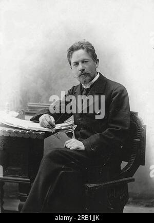 Anton Pavlovitch Tchekhov (1860 – 1904) dramaturge et écrivain russe Banque D'Images