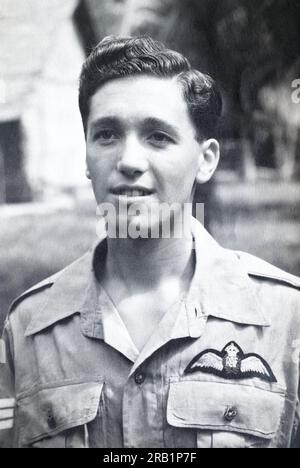 Un pilote de sergent de vol de la Royal Air Force. Banque D'Images