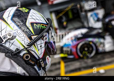 MULLER Nico (SWI), Peugeot TotalEnergies, Peugeot 9x8, portrait pendant les 6 heures de Monza 2023, 3e manche du Championnat du monde d'Endurance FIA 2023, du 7 au 9 juillet 2023 sur l'Autodrome Nazionale di Monza, à Monza, Italie Banque D'Images