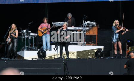 Londres, Royaume-Uni. 6 juillet 2023. Les poussins photographiés en train de jouer pendant BST Hyde Park à Hyde Park. Photo de Julie Edwards crédit : JEP Celebrity photos/Alamy Live News Banque D'Images