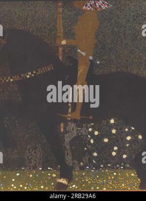 Le Chevalier d'Or 1903 de Gustav Klimt Banque D'Images